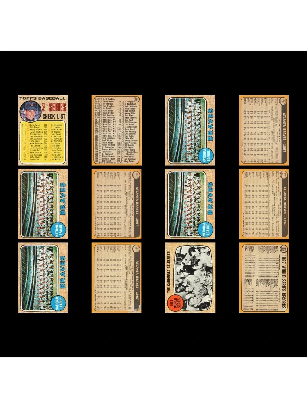 Vintage 1960s-70s Baseball Card Checklist Lot / Mickey Mantle / Extras 79 Total